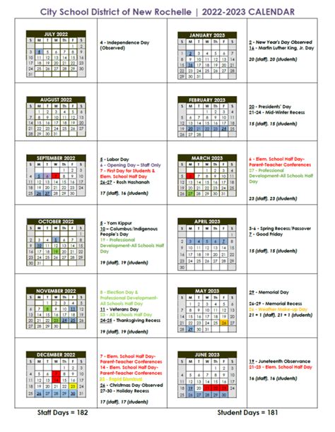 nyc edu school calendar