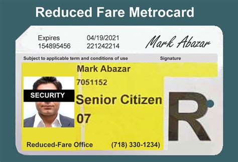 nyc reduced fare for senior citizens