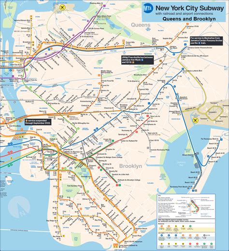 Mapa Metro Queens