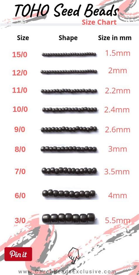 Nylon Beading Thread Size Chart
