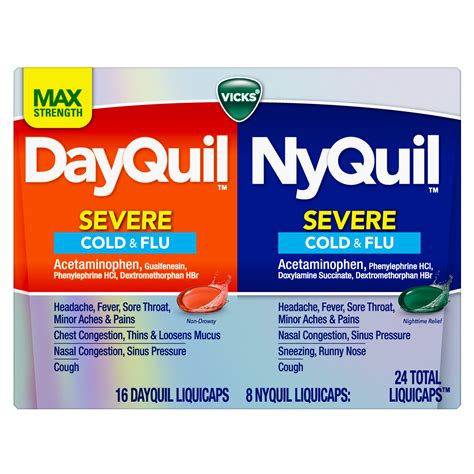 Nyquil Severe Dosage Chart Reviews Of Chart