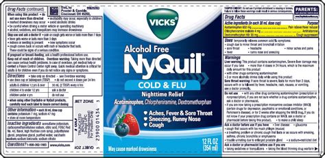 nyquil cold and flu liquid dosage