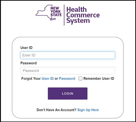 nysiis log in health commerce system