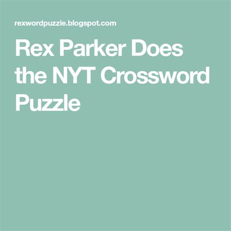 nyt rex parker