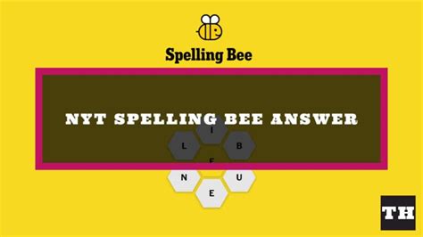 nyt spelling bee puzzle answers