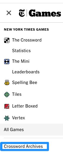 nytimes crossword archive sign in