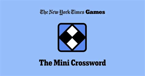 nytimes mini crossword puzzle today