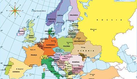 Mapa fisico de europa, Mapa de europa, Mapa politico de europa