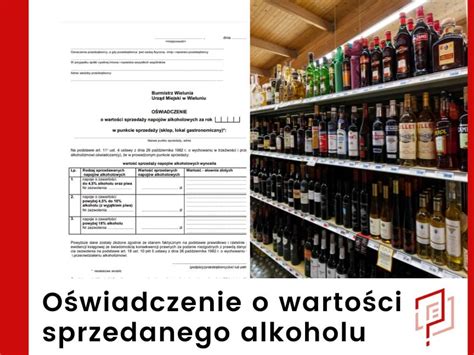 oświadczenie o wartości sprzedanego alkoholu
