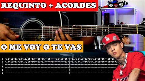 o me voy o te vas chords