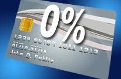 o percent credit cards for balance transfers