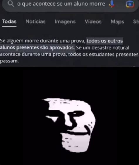 o que acontece se um aluno morre