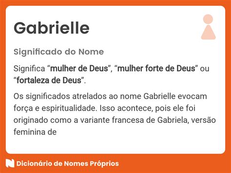 o que significa o nome gabrielle