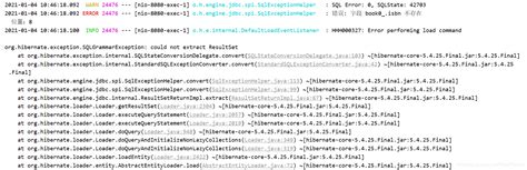 O.h.engine.jdbc.spi.sqlexceptionhelper Unknown Column