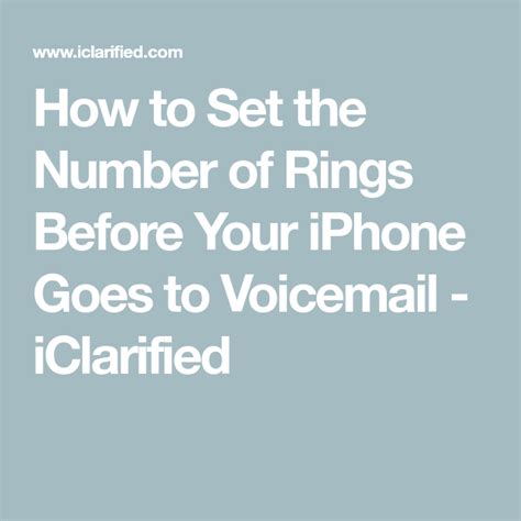 O2 Set Number Of Rings Before Voicemail