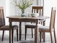 SIGNATURE Solid Oak Round Extending Dining Table 125cm 180cm
