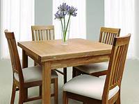 Somerset 90cm Flip Top Oak Dining Table with Vermont Chairs
