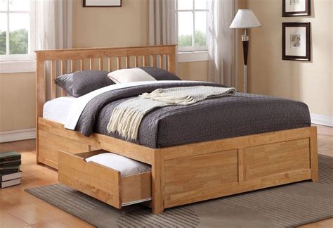 Oak Bed Frames With Drawers