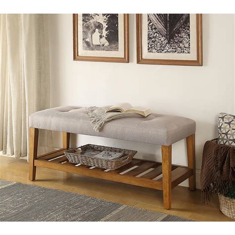 Weathered Wood Bench for Your Bedroom Designer Bench