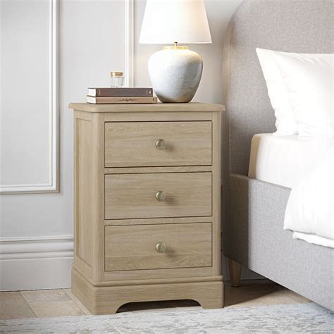 Oak Bedside Table With Drawer And Shelf