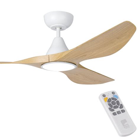 oak ceiling fan with light