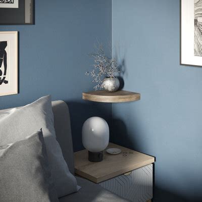 Oak Corner Shelf B Q