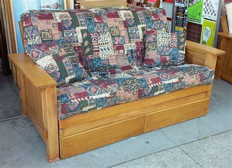 Oak Loveseat Futon