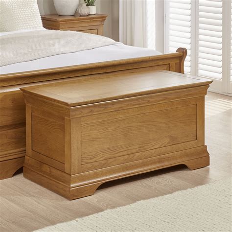 Oak Ottoman Blanket Box