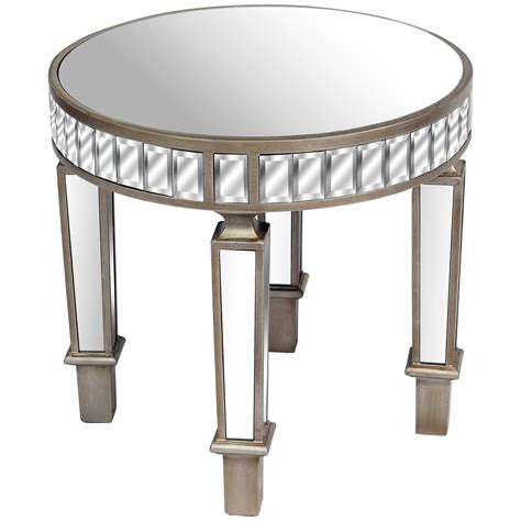 Oak Side Tables Mirrored