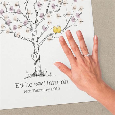 Oak Tree Fingerprint Printable