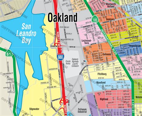Discover Oakland, CA on Map: Exploring the City's Hidden Gems and Must-Visit Spots