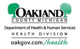 oakland county health department number