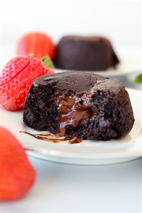 Oat Flour Lava Cake