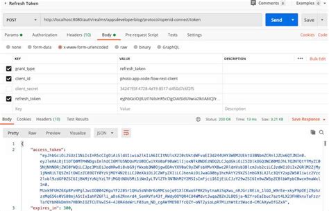 oauth 2.0 refresh token example