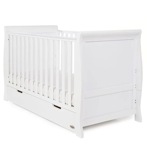 Obaby Sleigh Cot Bed – White