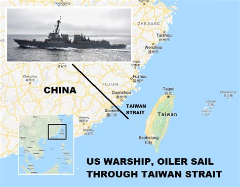obama sending us ships through taiwan strait