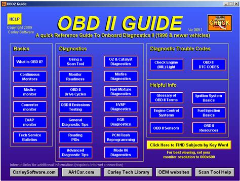 Obd Ii Reference Guide