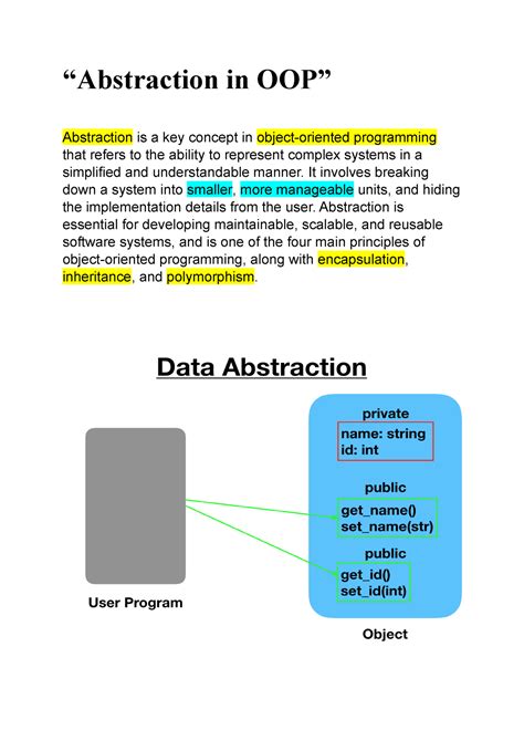 object oriented programming abstraction definition