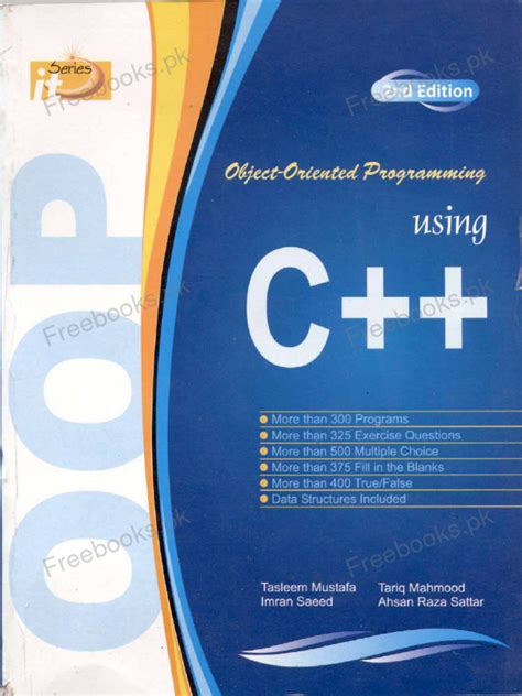 object oriented programming using c++ by tasleem mustafa pdf