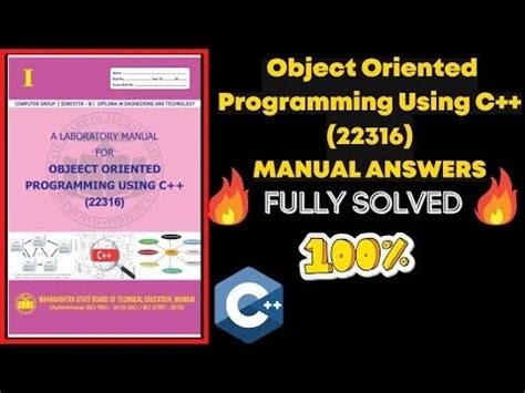 object oriented programming using c++ manual answer