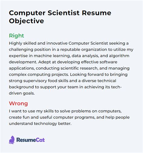 Objective Example For Computer Science
