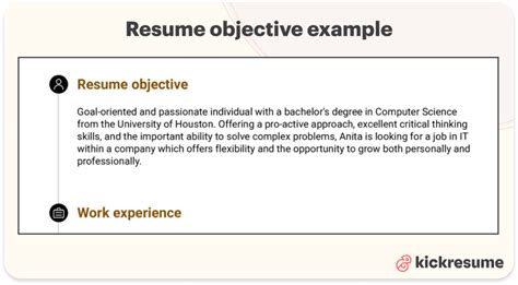 Objective Examples For First Job