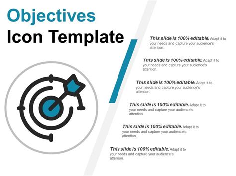 Objective Icon Ppt