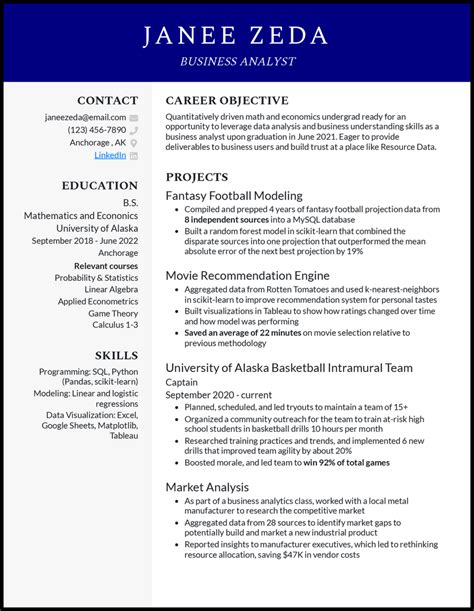 objective in resume for working student with no experience
