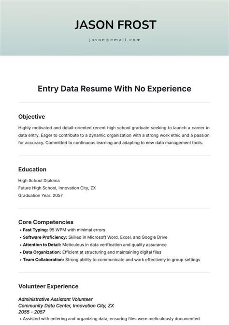 objective in resume with no experience examples