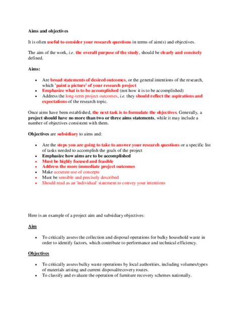 objective of research example pdf