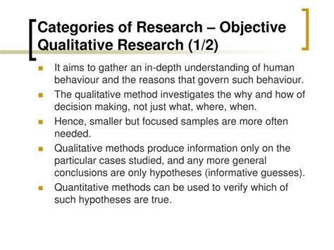 objective of the study in qualitative research example