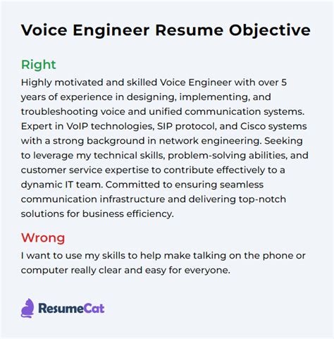 Objective Voice Examples