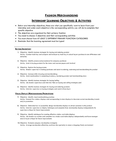 objectives of internship for students