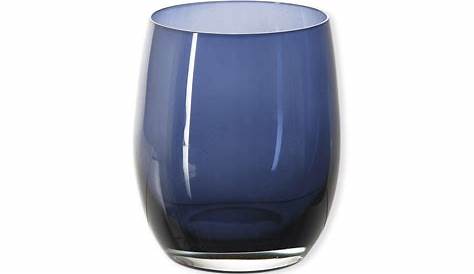 Objet Bleu Marine Vase Design En Verre 50cm s Déco Tendance